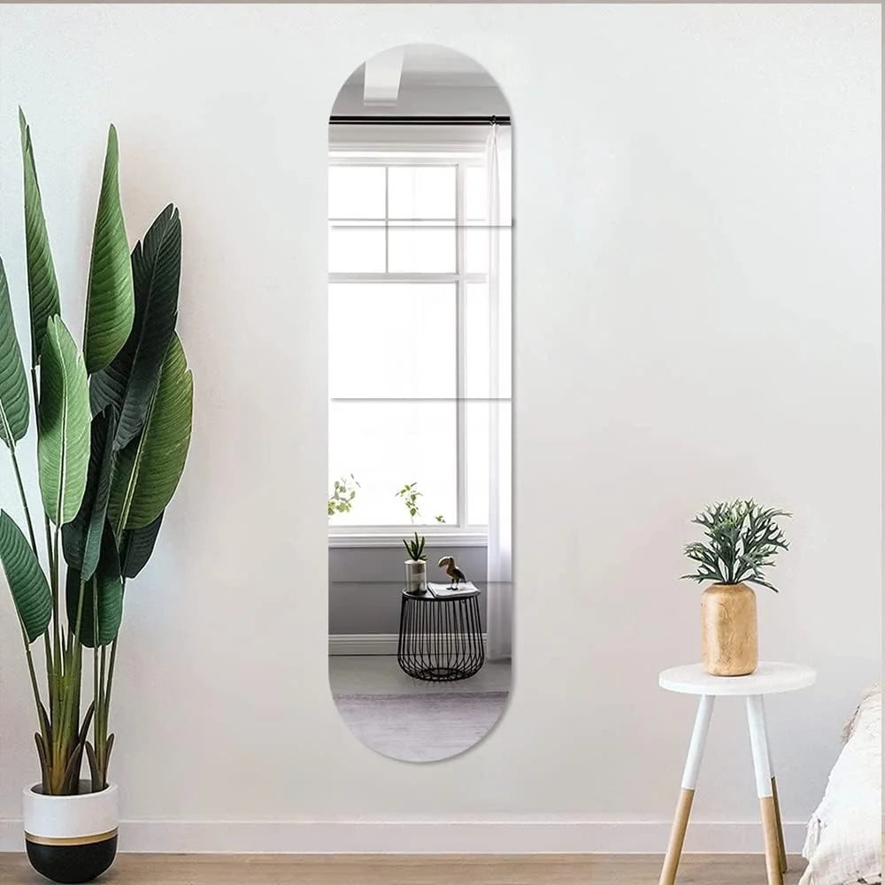Carreaux de miroir autocollants – Lot de 4 ou 8 pièces | Décoration moderne & installation rapide