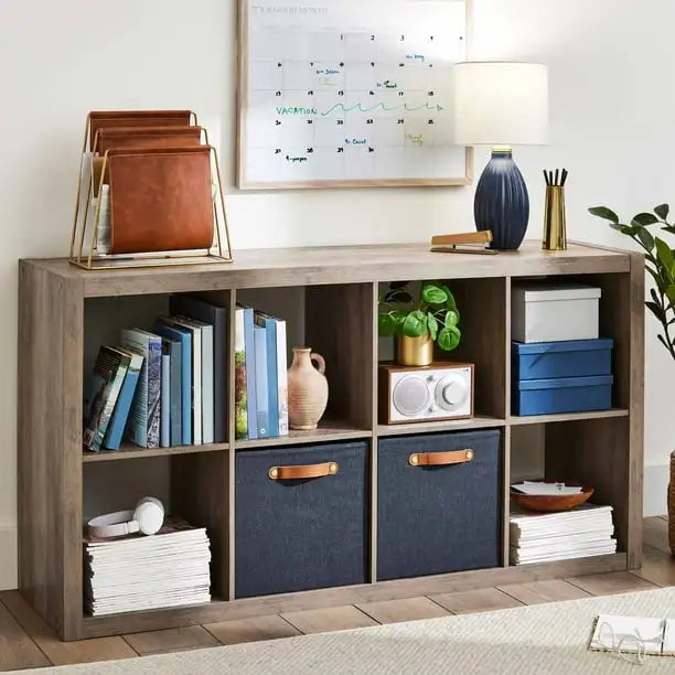 Better Homes & Gardens 8-Cube Storage Organizer, Solid Black