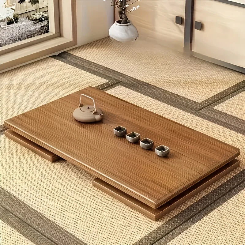 Table pliante en bambou – Style japonais | Polyvalente, compacte & design naturel